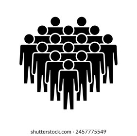 Símbolo, icono de personas. Archivo de Vector.