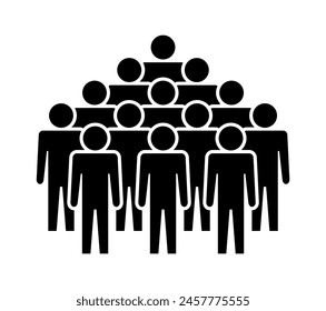 Símbolo, icono de personas. Archivo de Vector.