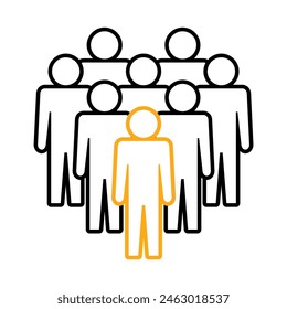Symbol, people icon. vector file.