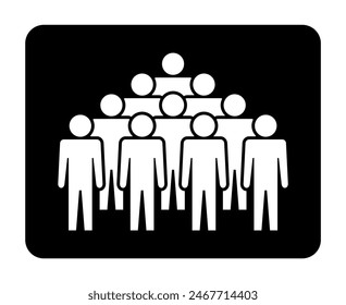 Símbolo, icono de personas. Archivo de Vector.