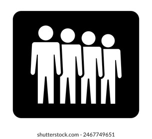 Symbol, people icon. vector file.