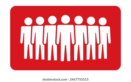 Símbolo, icono de personas. Archivo de Vector.
