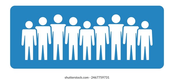 Símbolo, icono de personas. Archivo de Vector.