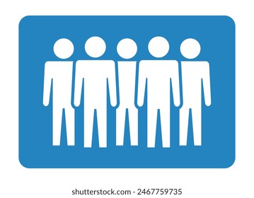 Símbolo, icono de personas. Archivo de Vector.