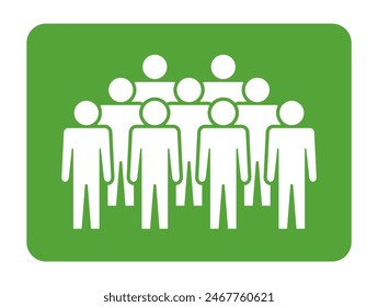 Símbolo, icono de personas. Archivo de Vector.