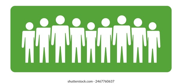 Symbol, people icon. vector file.