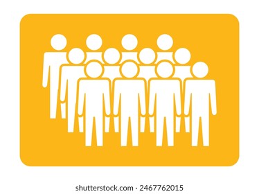 Symbol, people icon. vector file.