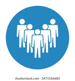 Símbolo, icono de personas. Archivo de Vector.