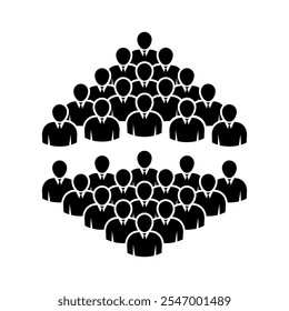 Símbolo, ícono de personas. archivo de Vector.