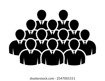 Símbolo, ícono de personas. archivo de Vector.