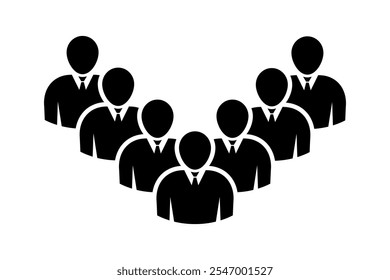 Símbolo, ícono de personas. archivo de Vector.