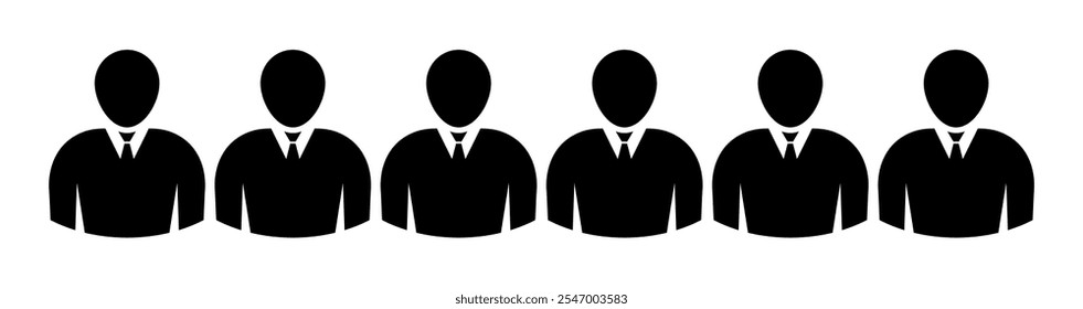 Símbolo, ícono de personas. archivo de Vector.