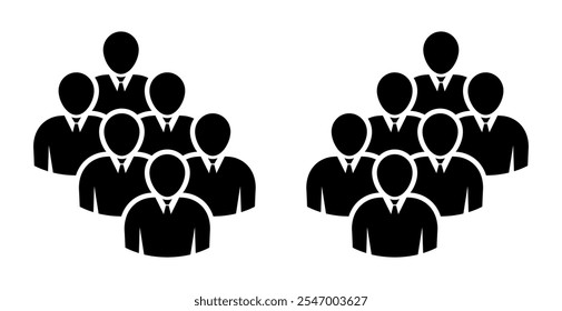 Símbolo, ícono de personas. archivo de Vector.