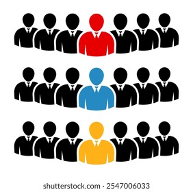 Symbol, people icon. vector file.