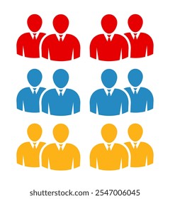 Símbolo, ícono de personas. archivo de Vector.