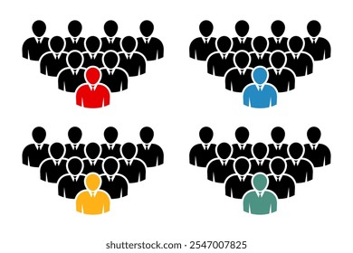 Symbol, people icon. vector file.
