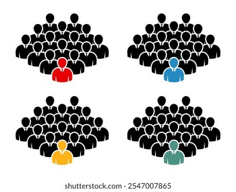 Symbol, people icon. vector file.
