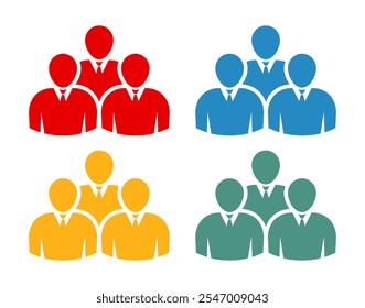 Símbolo, ícono de personas. archivo de Vector.