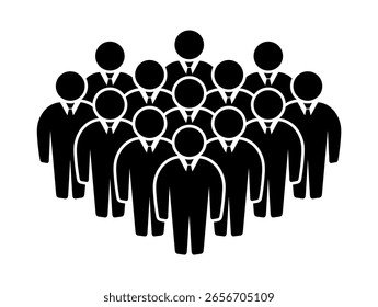 Símbolo, ícono de personas. archivo de Vector.