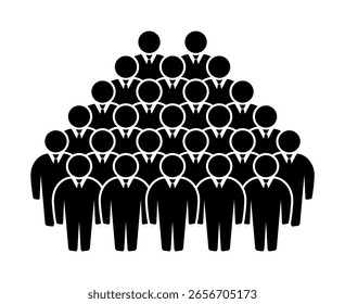Símbolo, ícono de personas. archivo de Vector.