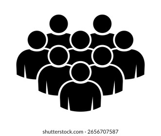 Símbolo, ícono de personas. archivo de Vector.