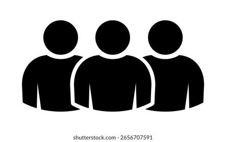 Símbolo, ícono de personas. archivo de Vector.