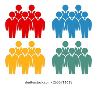Símbolo, ícono de personas. archivo de Vector.