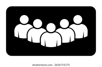 Símbolo, ícono de personas. archivo de Vector.