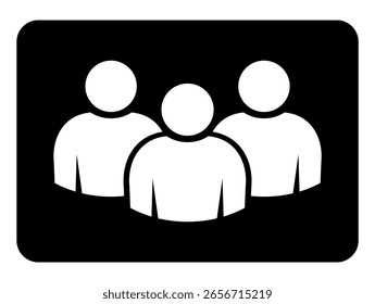 Symbol, people icon. vector file.