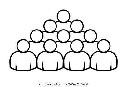Símbolo, ícono de personas. archivo de Vector.