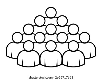 Símbolo, ícono de personas. archivo de Vector.