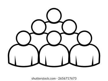 Símbolo, ícono de personas. archivo de Vector.