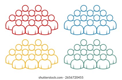 Símbolo, ícone de pessoas. arquivo de vetor.