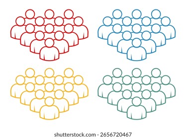 Symbol, Leute-Symbol. Vektordatei.