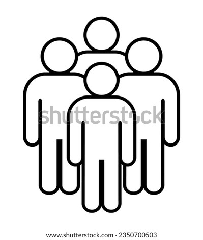 Symbol, people icon. vector file.