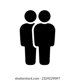 Symbol, people icon. Vector graphics.