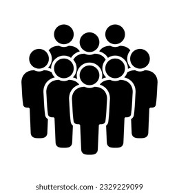 Símbolo, icono de personas. Gráficos vectoriales.