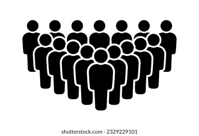 Símbolo, icono de personas. Gráficos vectoriales.