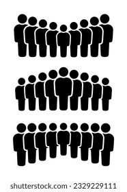 Symbol, people icon. Vector graphics.