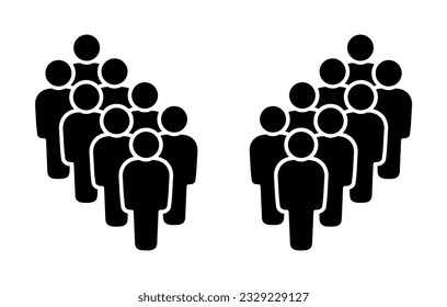 Symbol, people icon. Vector graphics.