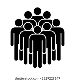 Symbol, people icon. Vector graphics.