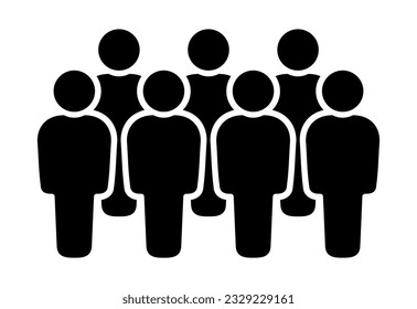 Symbol, people icon. Vector graphics.
