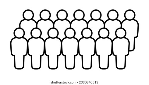 Symbol, people icon. Vector graphics.
