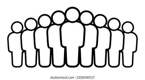 Symbol, people icon. Vector graphics.