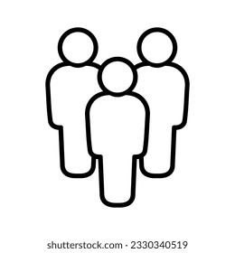 Symbol, people icon. Vector graphics.