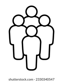 Symbol, Leute Symbol. Vektorgrafiken.