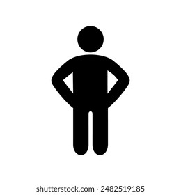 The symbol of a person's character is in a resting posture 