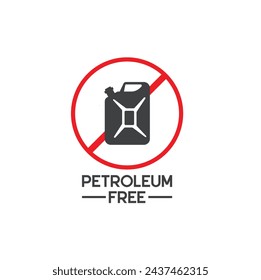 symbol of petroleum free, vector art.