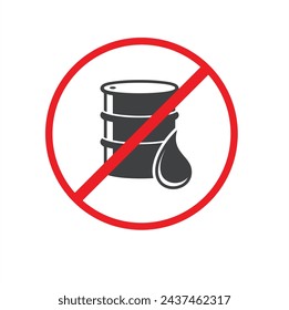 symbol of petroleum free, vector art.