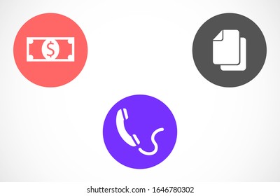 Symbol of phone call icon. Symbol of phone call icon in trendy flat style isolated on grey background. Handset icon with waves. Symbol of phone call icon symbol for your design, logo,